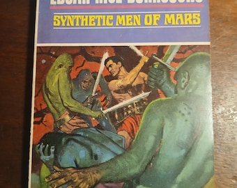Synthetic Men Of Mars Edgar Rice Burroughs Ballantine Books 1969 fourth printing Mars #9
