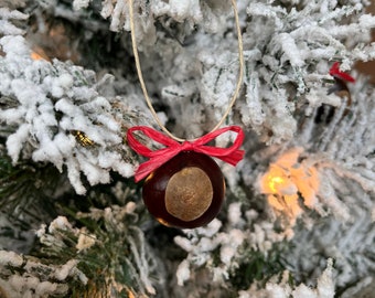 Buckeye Nut Christmas Ornament