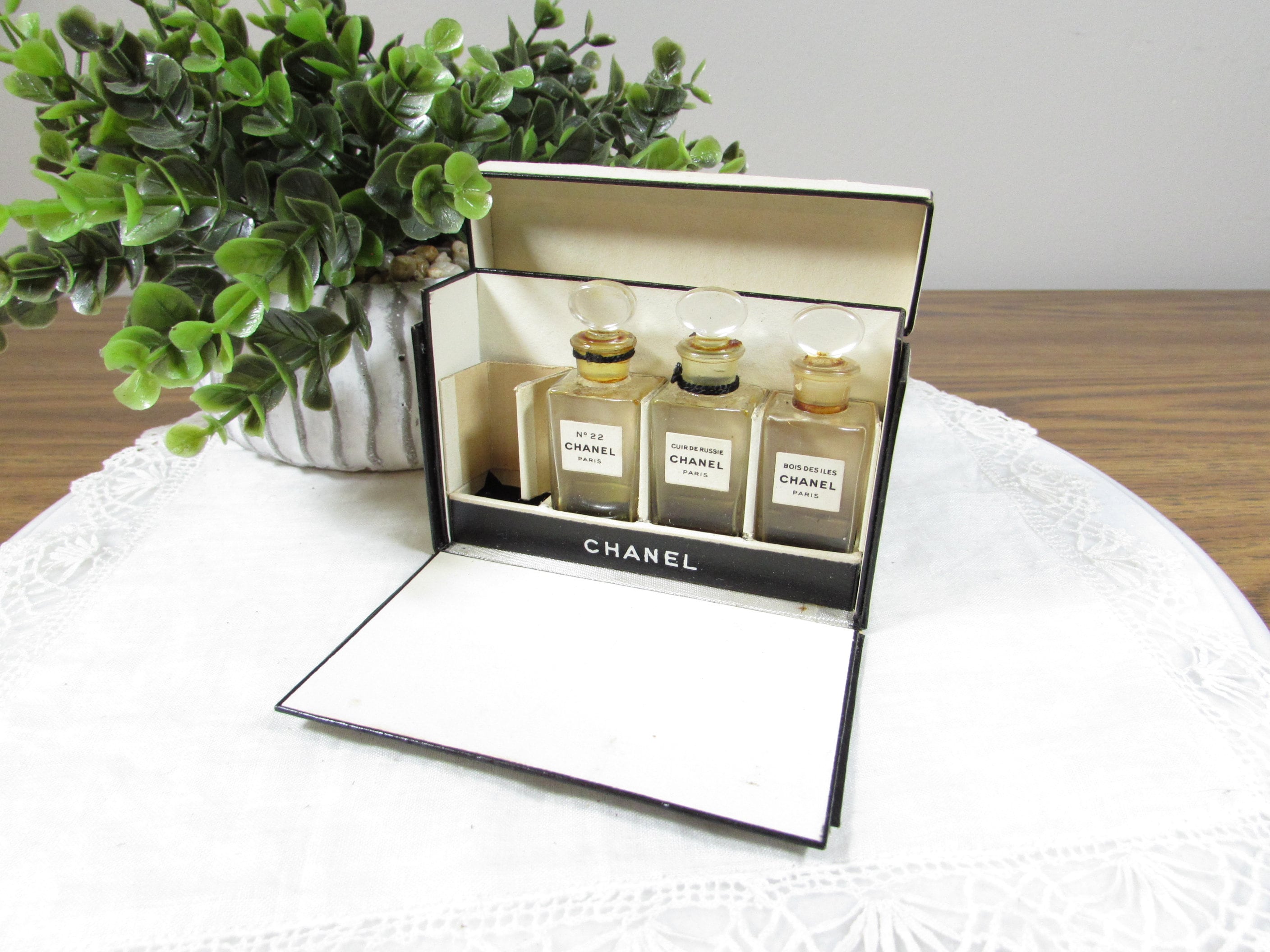 Vintage Chanel Miniature Perfume Bottles in Box Set 