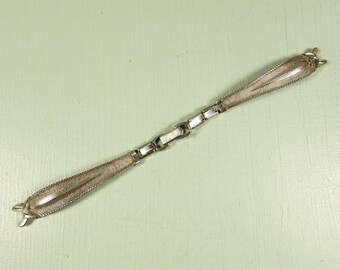 Silver Mesh Watch Band - Vintage Ladies Speidel 10k GF