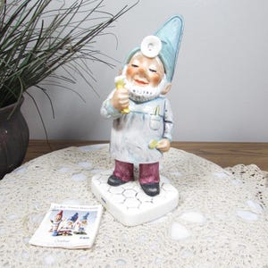 Goebel Co-Boy “Paul the Dentist” Figurine Gnome, 7.25” Tall, W. Germany, 1983