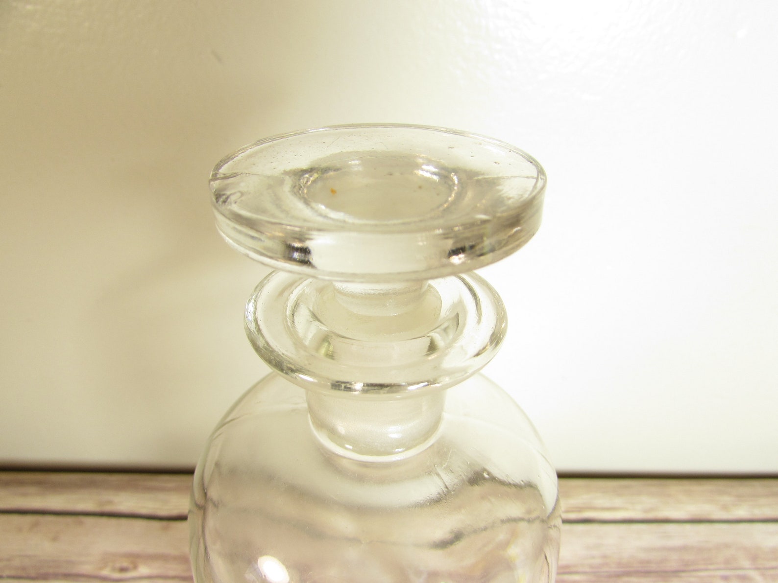 Vintage Large Nitric Acid Glass Bottle with Stopper Etsy
