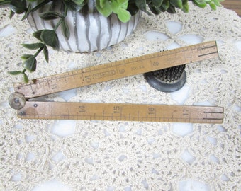 Vintage Stanley No 68 Boxwood 24 inch Ruler