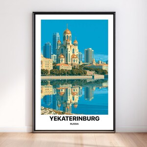 Yekaterinburg Travel Poster - Russian Ural Metropolis Art Print