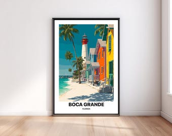 Boca Grande Travel Poster - Florida Gulf Coast Art Print