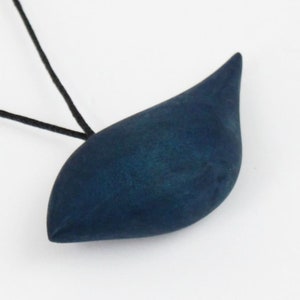 blue bird necklace, wooden bird necklace, gift for bird lover, unique statement bird jewelry, animal necklace, nature inspired necklace,