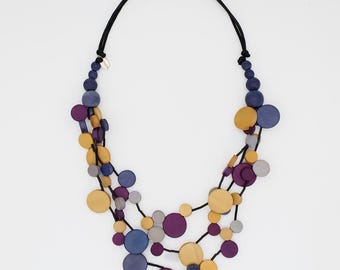 Mustard Multi Strand Millie Necklace