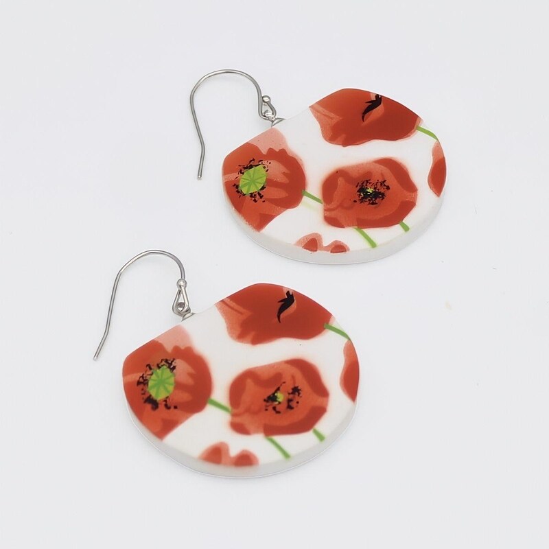 Hand-Painted Monarch Earrings main image 0