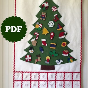 Christmas Advent Calendar Cross Stitch PDF Merry Christmas Pattern Winter  Advent Sampler Cross Stitch Pattern 