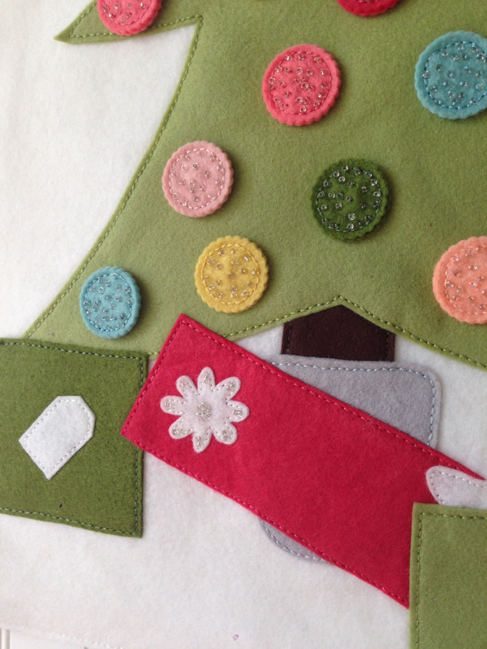 ADVENT CALENDAR KIT Felt Christmas Tree Advent Calendar Etsy