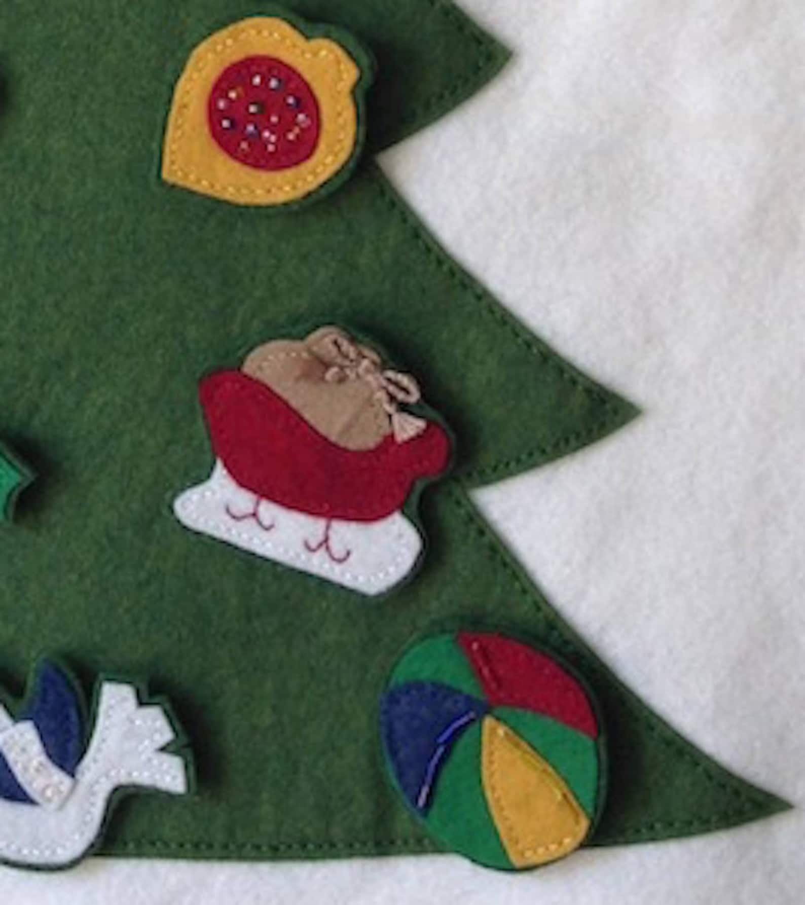 ADVENT CALENDAR PATTERN Felt Christmas Tree Advent Calendar Etsy Canada