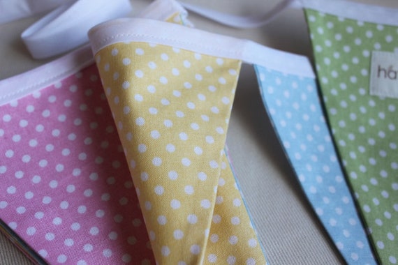 FABRIC BUNTING BANNER -- pennant garland -- baby shower decor -- nursery décor -- nursery baby gift -- birthday handmade bunting -- kids Il_570xn