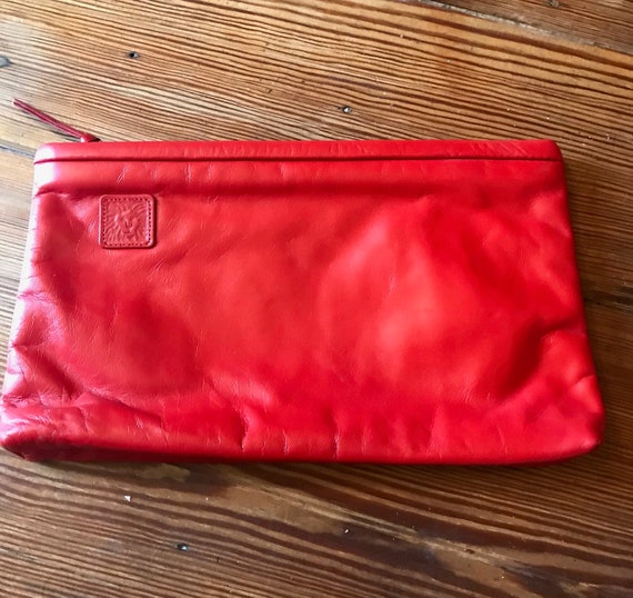 Anne Klein | Bags | Gently Used Anne Klein Large Tote Bag Red Vinyl Leather  | Poshmark