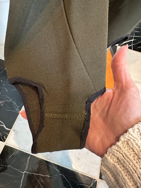 Army green 1980s Fera snow ski pants, stirrup pants, … - Gem
