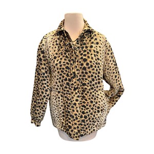 Animal print vintage Sir James 60s quilted jacket-41&quot; chest/Small-Med