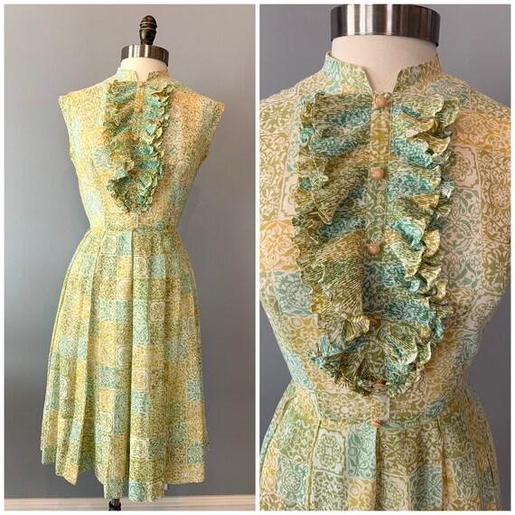 R&K Originals ruffle front day dress-Small