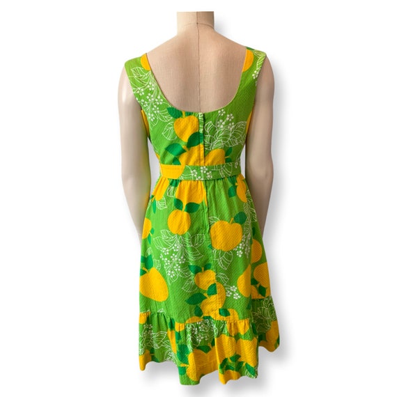 Malia of Honolulu green lemon print waffle pique'… - image 3