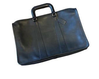 バッグ Vintage COACH Metropolitan Briefcase 90s Coach Vintage Black Metropolitan Briefcase/Laptop Bag With