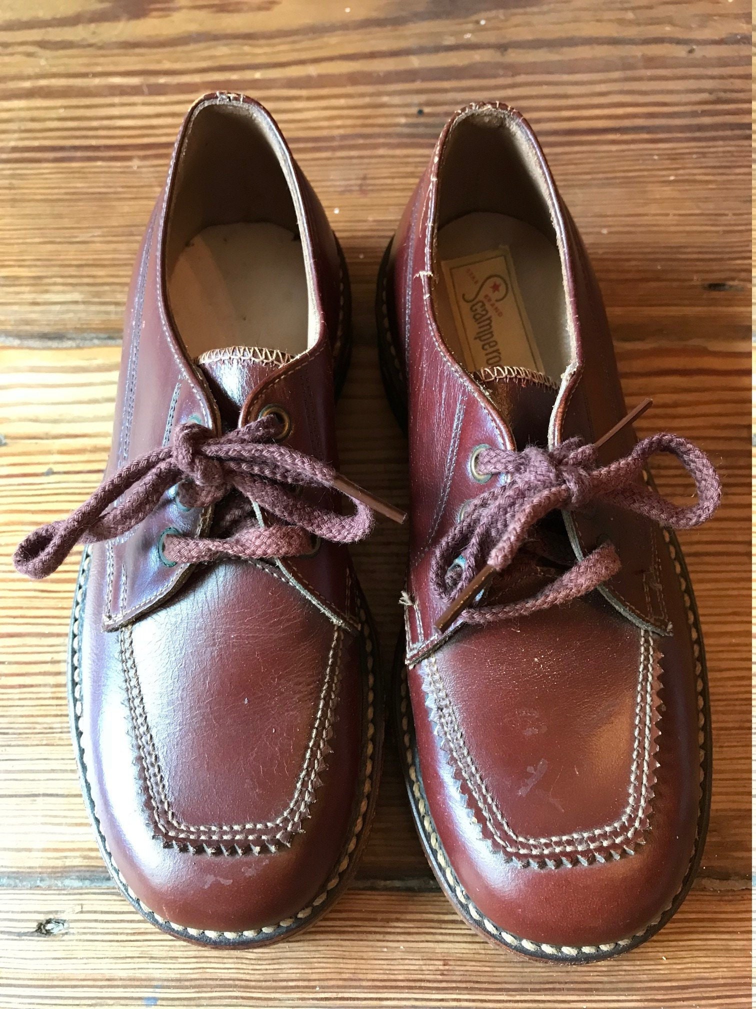 discount childrens shoes on Clearance Nos Childrens Boys Leather Oxfords Dress Shoes Scamperoos Sz Us 11