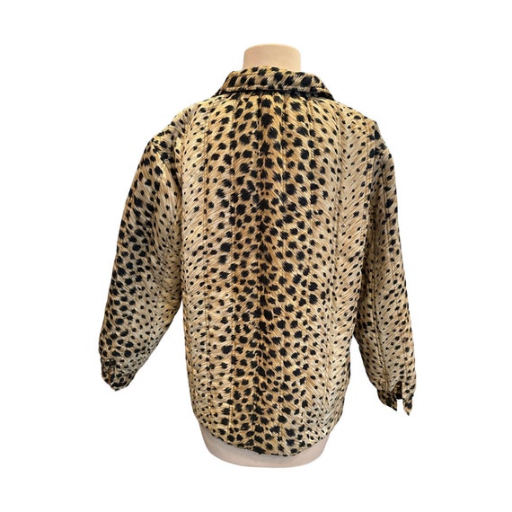 Animal print vintage Sir James 60s quilted jacket… - image 2