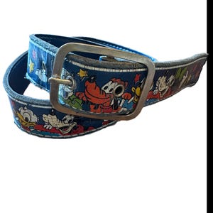 BRIGHTON VINTAGE Disney Leather Belt Sz 28 Mickey Mouse Pluto Donald Lot Of 2 Brighton disney mickey mouse - Gem main image 2