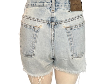 90s grunge Calvin Klein cut offs, beaters, holes, booty shorts, daisy dukes-28"W