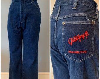Genuine 80's Gilley's Pasadena, Texas, mom jeans, denim,  rodeo, Urban Cowboy-29W