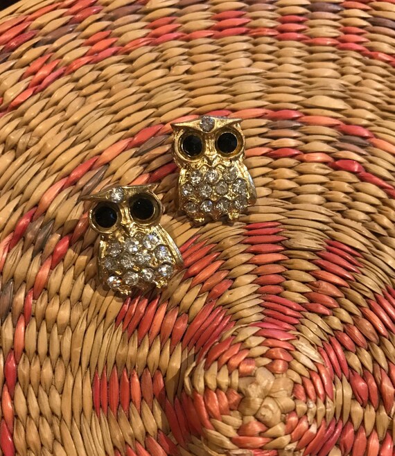 Lot of 3 pr bundle pierced stud and dangle owl ea… - image 3