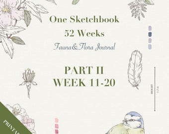 Fauna & Flora-dagboek | Week 11-20 Afdrukbare pagina's | Sjablonen voortplanten