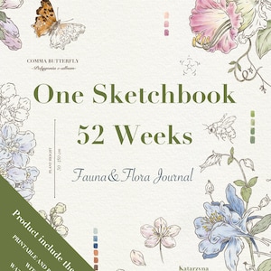 Eén schetsboek 52 weken Fauna&Flora-dagboek