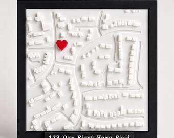 Custom 3D Printed Map of Meaningful Location