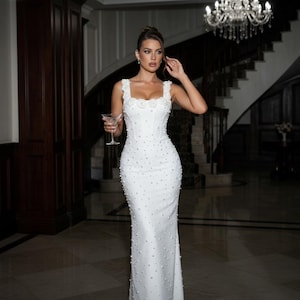 wedding white mini dress Elsie Dress: White Mini Dress for Wedding After-Party