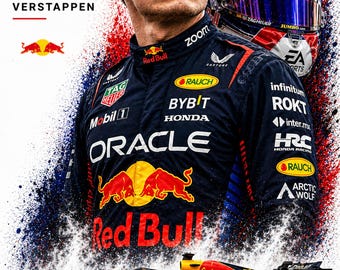 Max Verstappen Champion Poster | 12x18 Formula 1 Wall Art