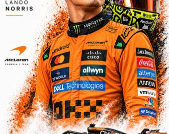 Lando Norris Papaya Forever Poster | 12x18 Formula 1 Wall Art