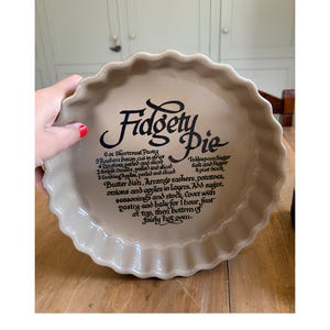 Vintage Pearsons Stoneware Fidgety Pie Dish, Retro Flan Quiche Baking, Made England