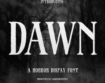 Horror Font Commercial Use, Scary Gothic Display Typeface, Movie Poster Font for Canva