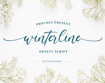 Scriptlettertype commercieel gebruik, lettertype bruiloftskalligrafie, elegant logolettertype voor Canva Cricut