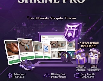Shrine Pro Shopify Theme - Schnelles, simsalaSEO Optimiertes & Mobile Responsive Theme
