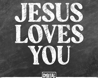 Jesus te ama PNG, Fé Retrô, Versículo Bíblico, Camiseta Religiosa Retrô, Fé em Jesus, Fé, Retrô, Vintage, Camisetas, Presentes para Ele e para Ela PNG