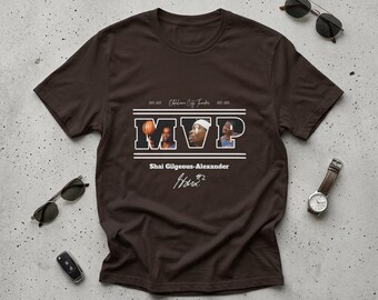 SGA MVP OKC Thunder uniseks T-shirt volwassen maten tot 3x