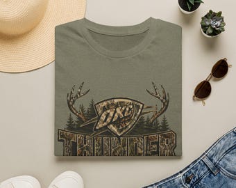 Camo Thunder Hunting Fishing Team T Shirt
