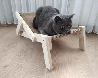 Kedi Köpek Ayarlanabilir Şezlong Kolay Temizlenebilir Tırmalama Tahtası