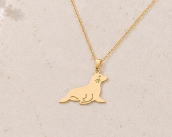 Sterling Silver Seal Pendant Necklace – Ocean Animal Jewelry