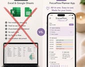 ADHD Digital Planner App, Web-Based Daily Organizer (Instant Download)