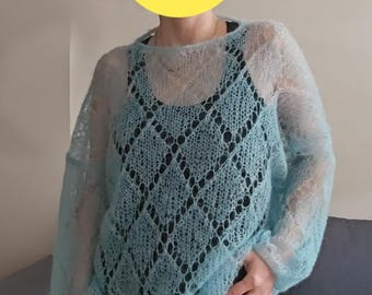 lace knit sweater