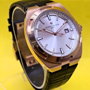 Vintage Vacheron Constanin Geneve Overseas Automatic Silver Dial Men's Wrist Watch Free Shipping