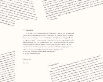 Cartas de amor personalizadas (escritas por mí), afirmaciones, hechizos y poemas.