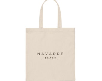 Beach Bag, Navarre Beach Tote Bag, Market bag, Reusable Grocery tote, Florida Souvenir, Tote Gift Bag, Eco- Friendly gift, Shopping Bag,