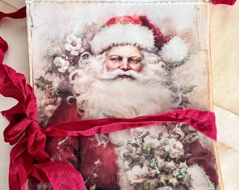 Old World Santa Glassine Bags: Christmas Ephemera, Junk Journal, Gift Bags (8pcs)