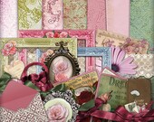 Digital Scrapbook Kit | Vintage | Scrapbooking | Papercraft | Vintage style | Digital Paper |  Printable | Fashion | Romantic | Mini Album